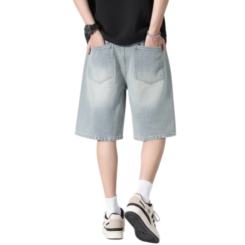 Streetwear denim shorts