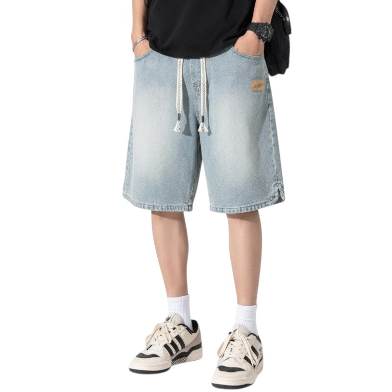 Streetwear denim shorts