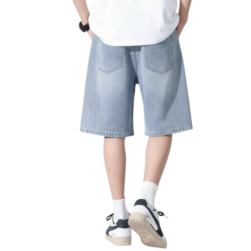 Streetwear denim shorts
