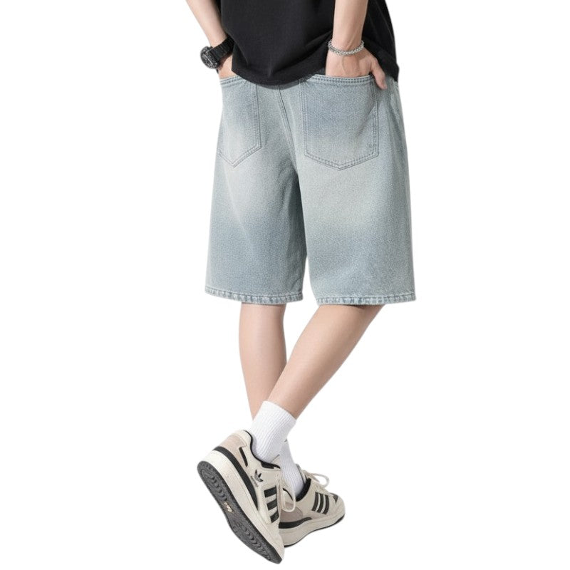 Streetwear denim shorts