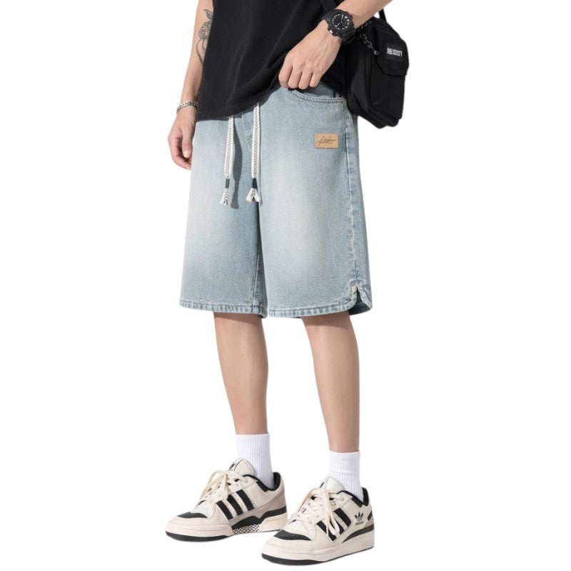 Streetwear denim shorts