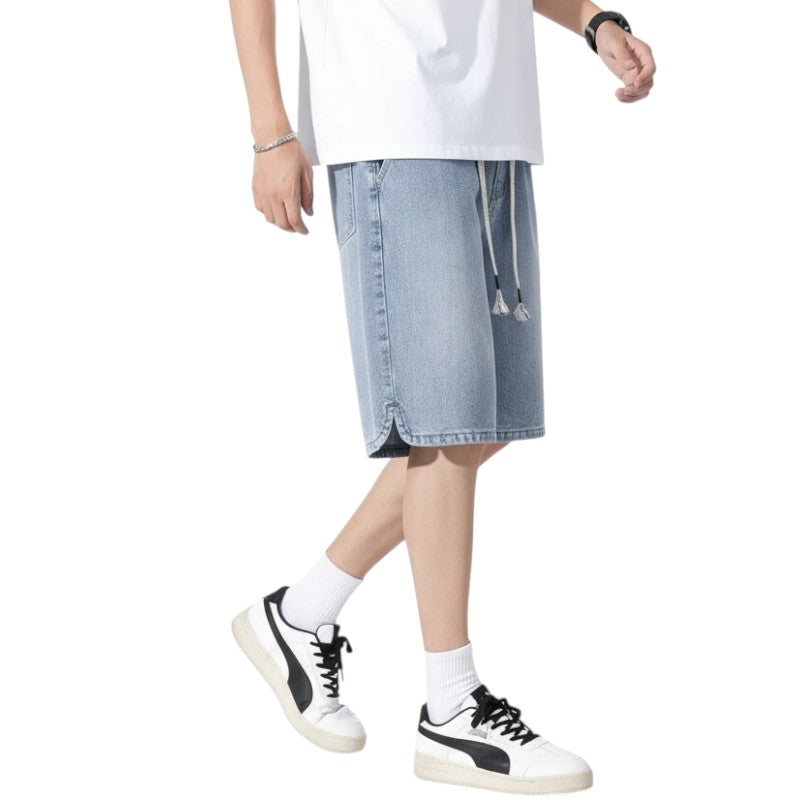 Streetwear denim shorts