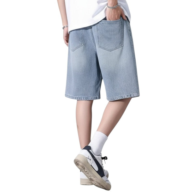 Streetwear denim shorts
