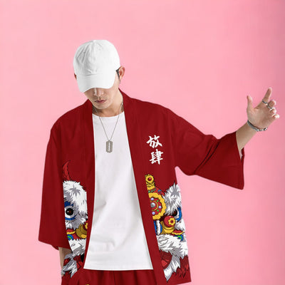 Ensemble de Kimono ’Gold Wave’