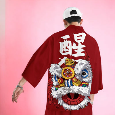 Ensemble de Kimono ’Gold Wave’