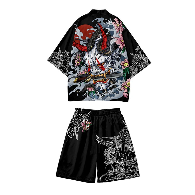 Ensemble de Kimono ’Harajuku’ - Noir / S