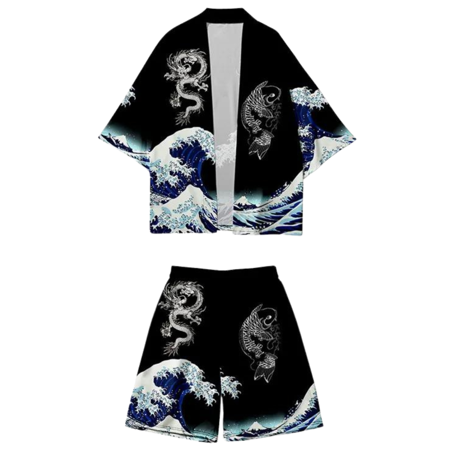 Ensemble de Kimono ’Kanagawa’ - S