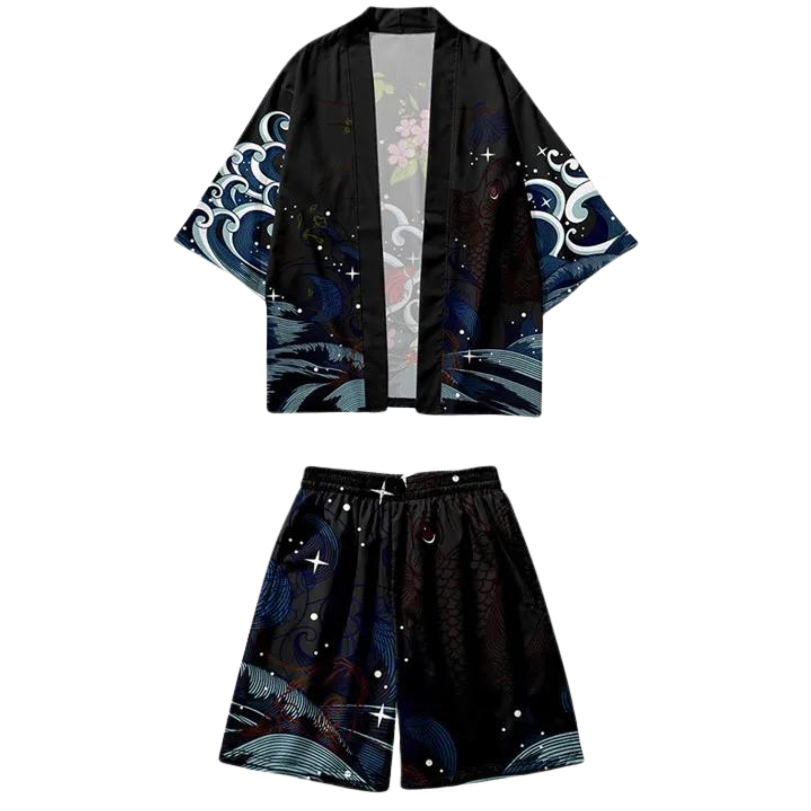 Ensemble de Kimono ’Koi x Sakura’