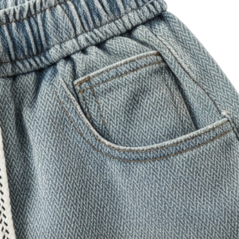 Streetwear denim shorts