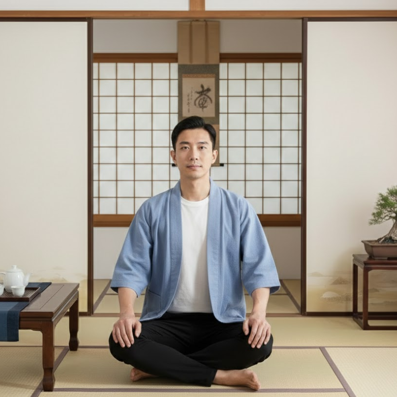 Haori homme japonais