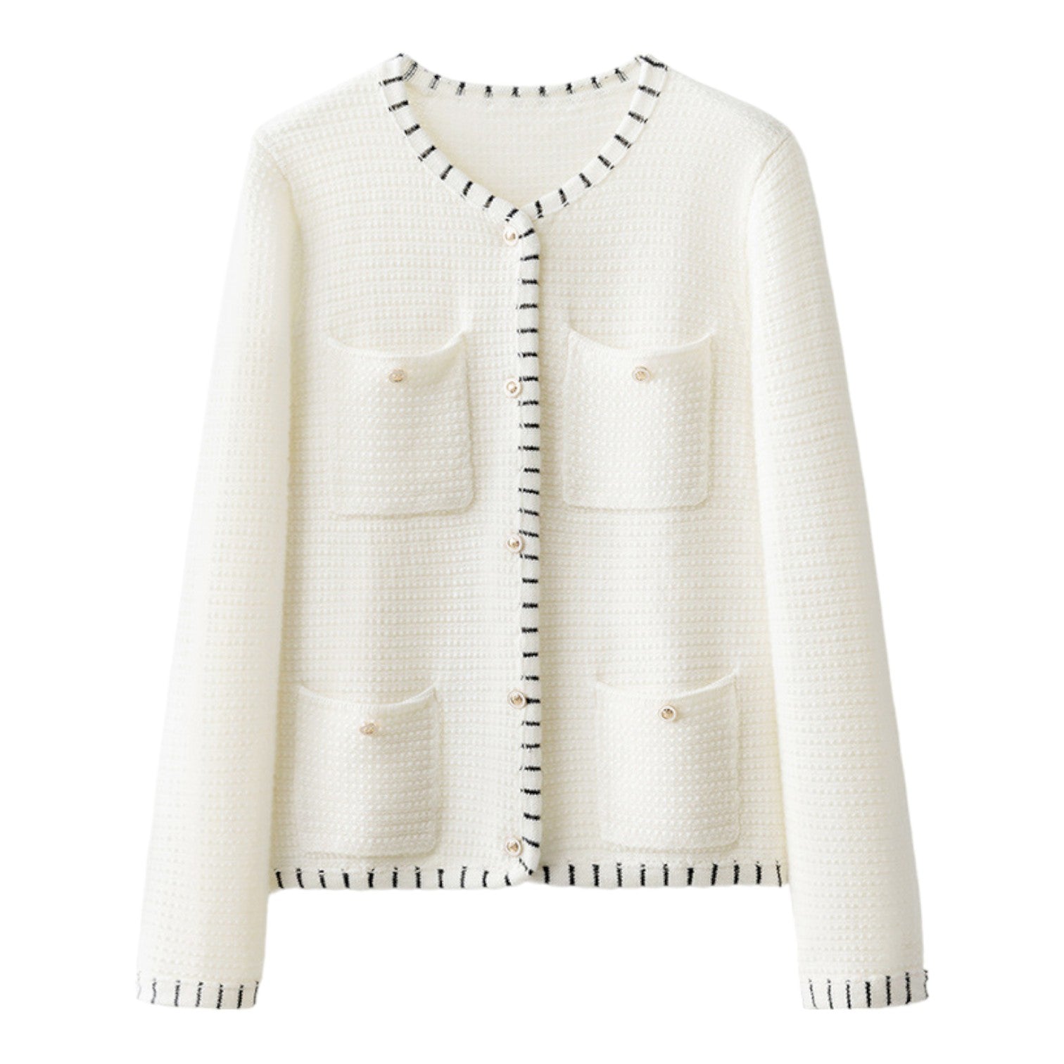 Gilet Cardigan Blanc Femme - S