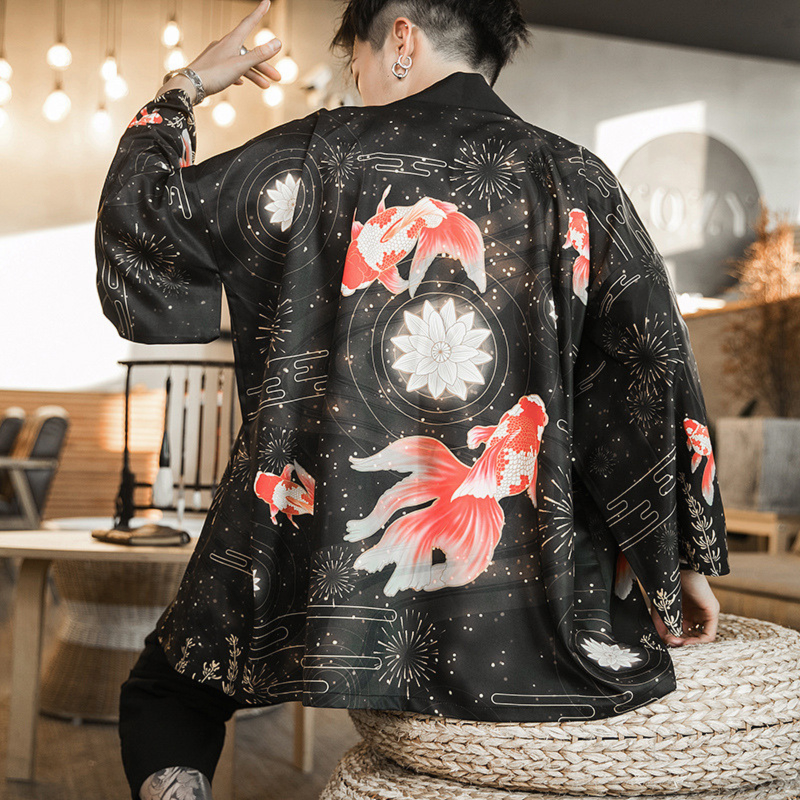 Haori Kimono Homme ’Sadao’ - M