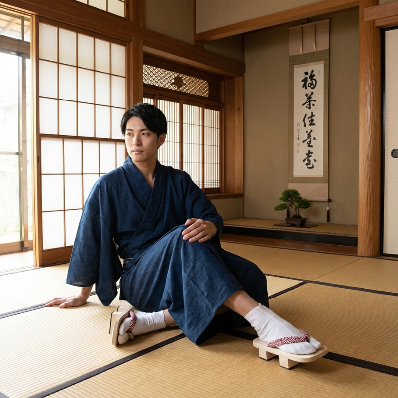 Geta japonaise bois art martiaux