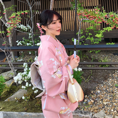 Robe Kimono Femme Rose