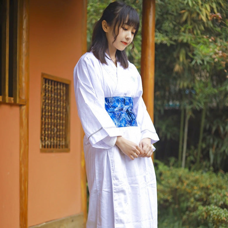 Kimono blanc femme