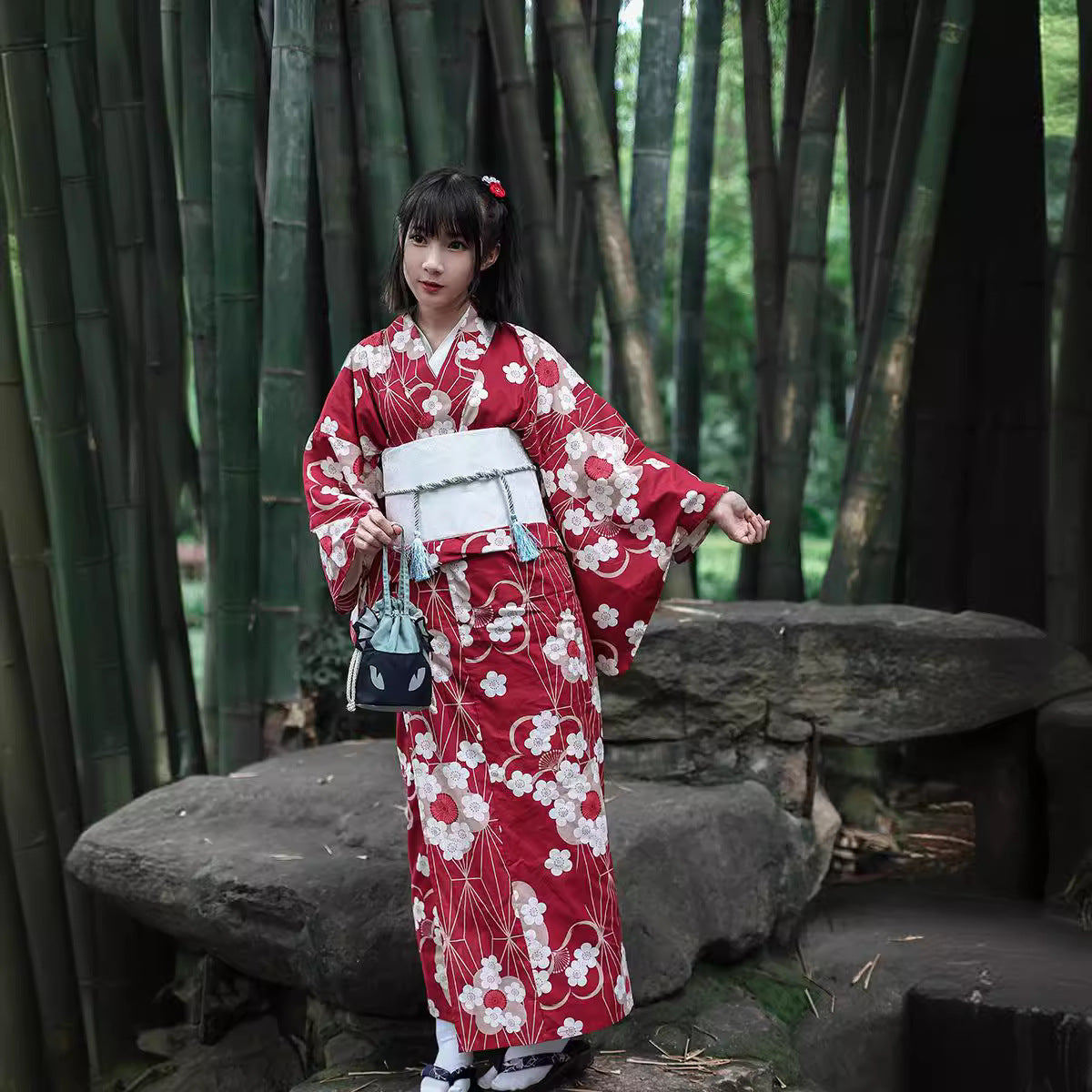 Kimono Femme Japonais Robe - Taille unique