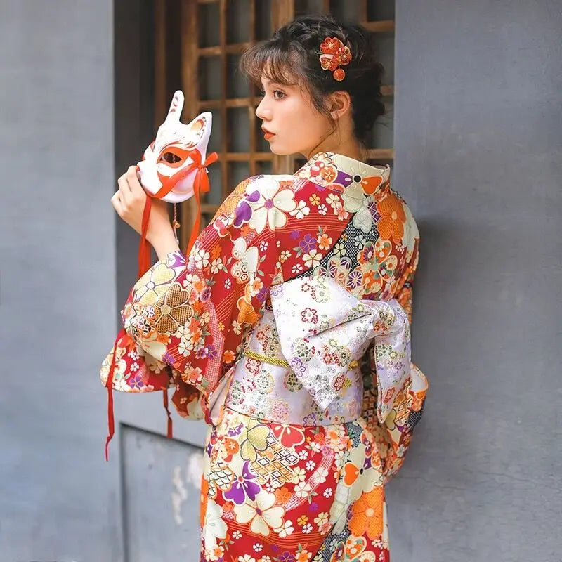 Kimono Japonais Femme Geisha