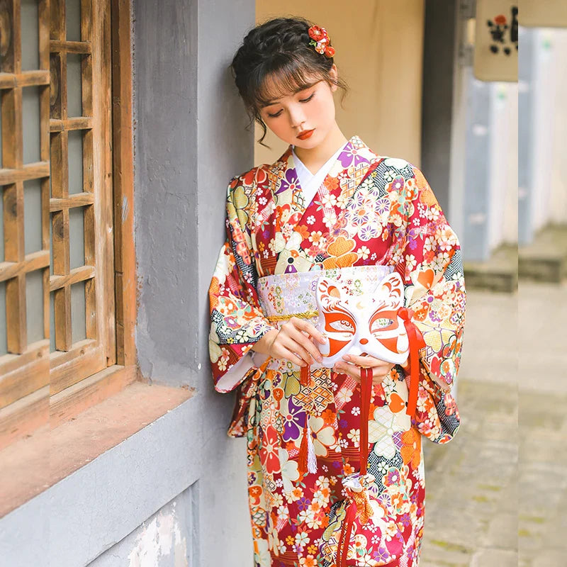 Kimono Japonais Femme Geisha