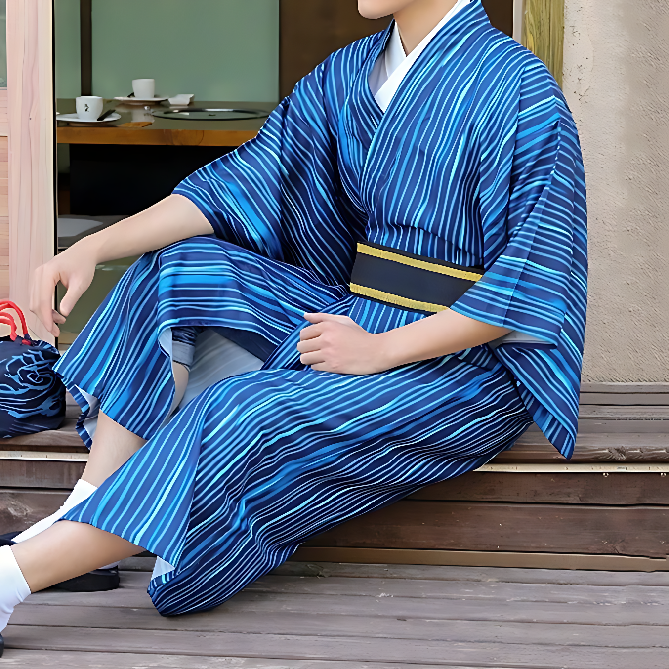 Kimono Japonais Homme Traditionnel