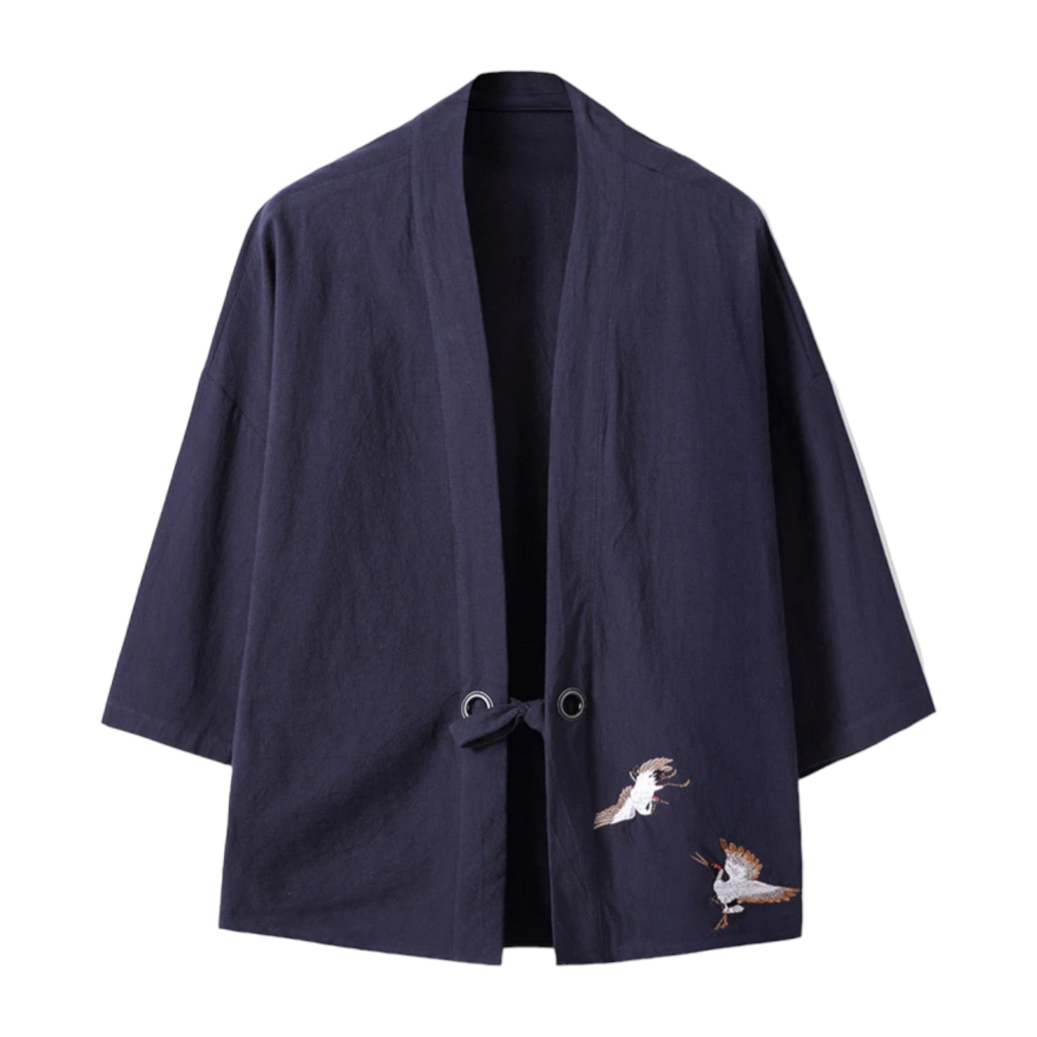 Kimono Japonais Homme Veste - Bleu marine / S