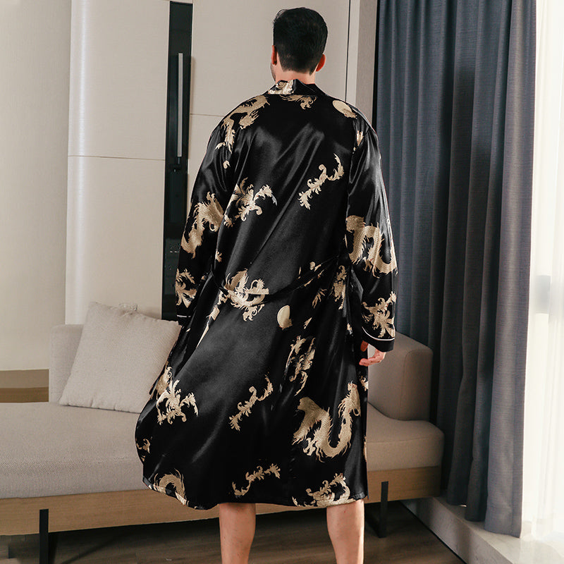 kimono satin homme