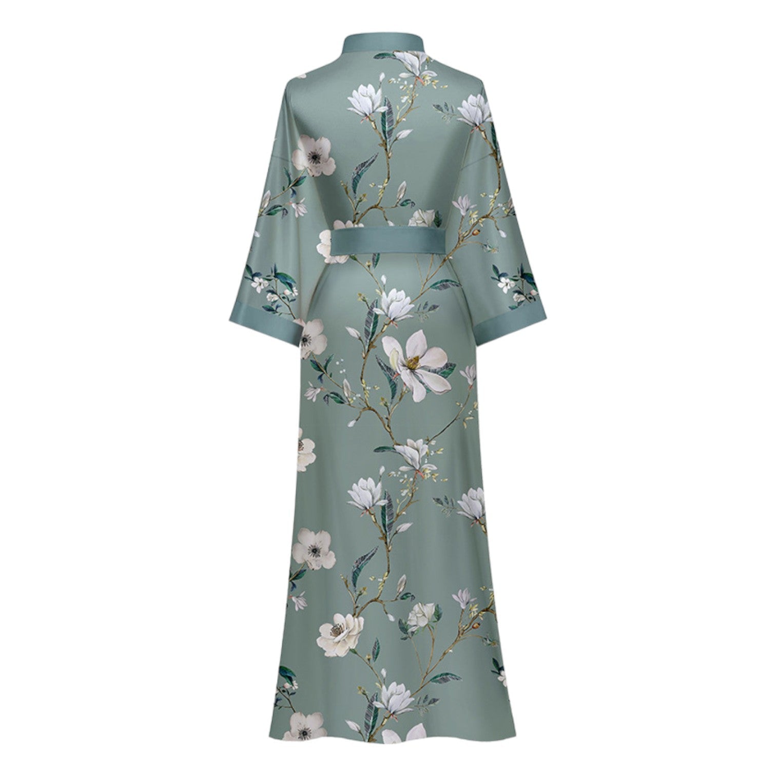 kimono vert satin - Taille unique