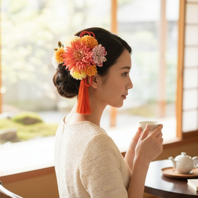 Kanzashi mariée