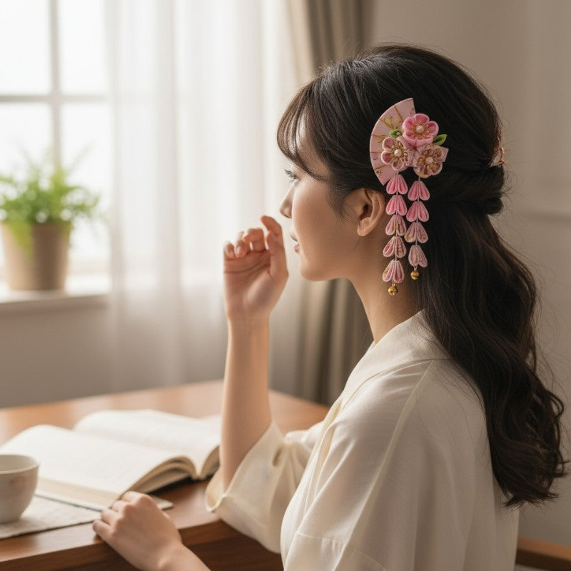 Kanzashi japonaise retro