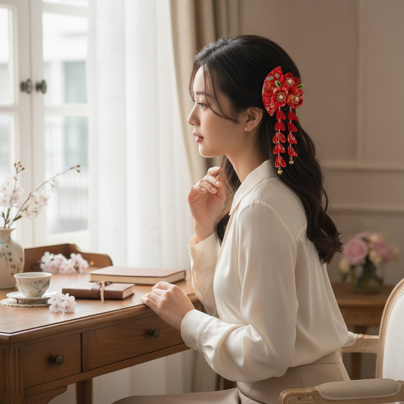 Kanzashi japonaise retro