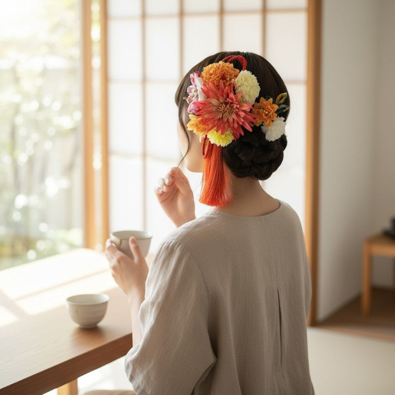 Kanzashi mariée