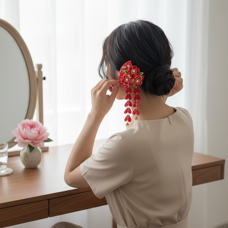 Kanzashi japonaise retro