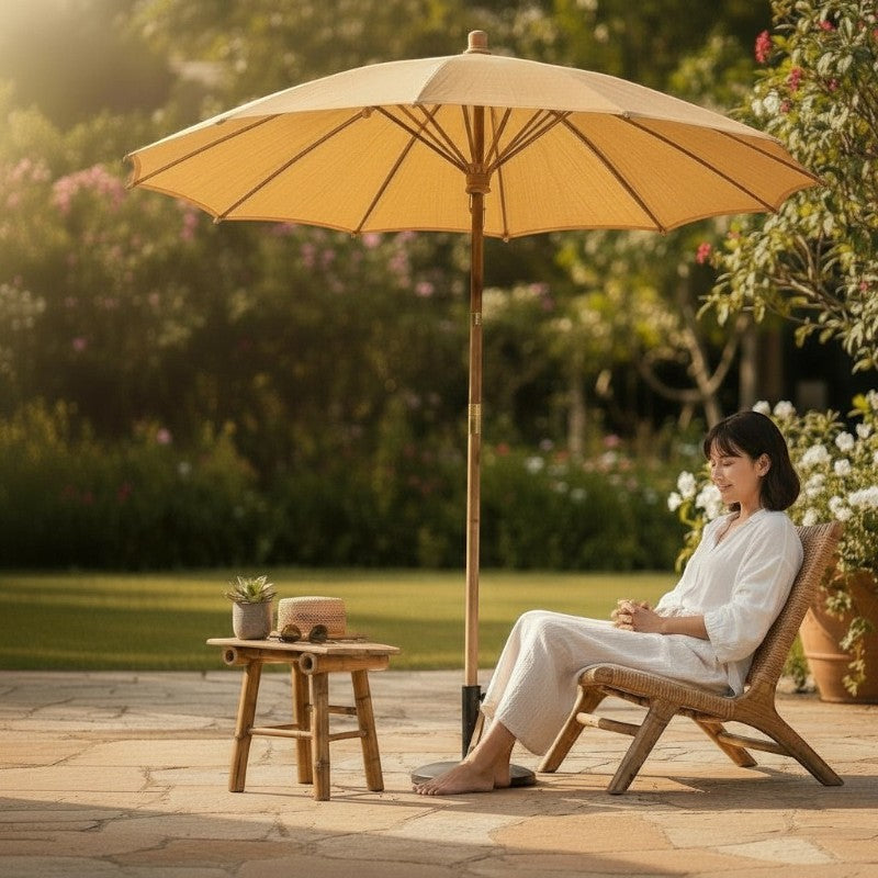 Ombrelle japonaise jardin