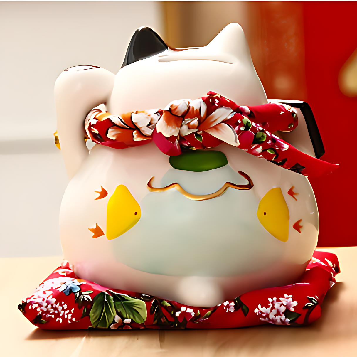 Maneki Neko Blanc - 11 x cm