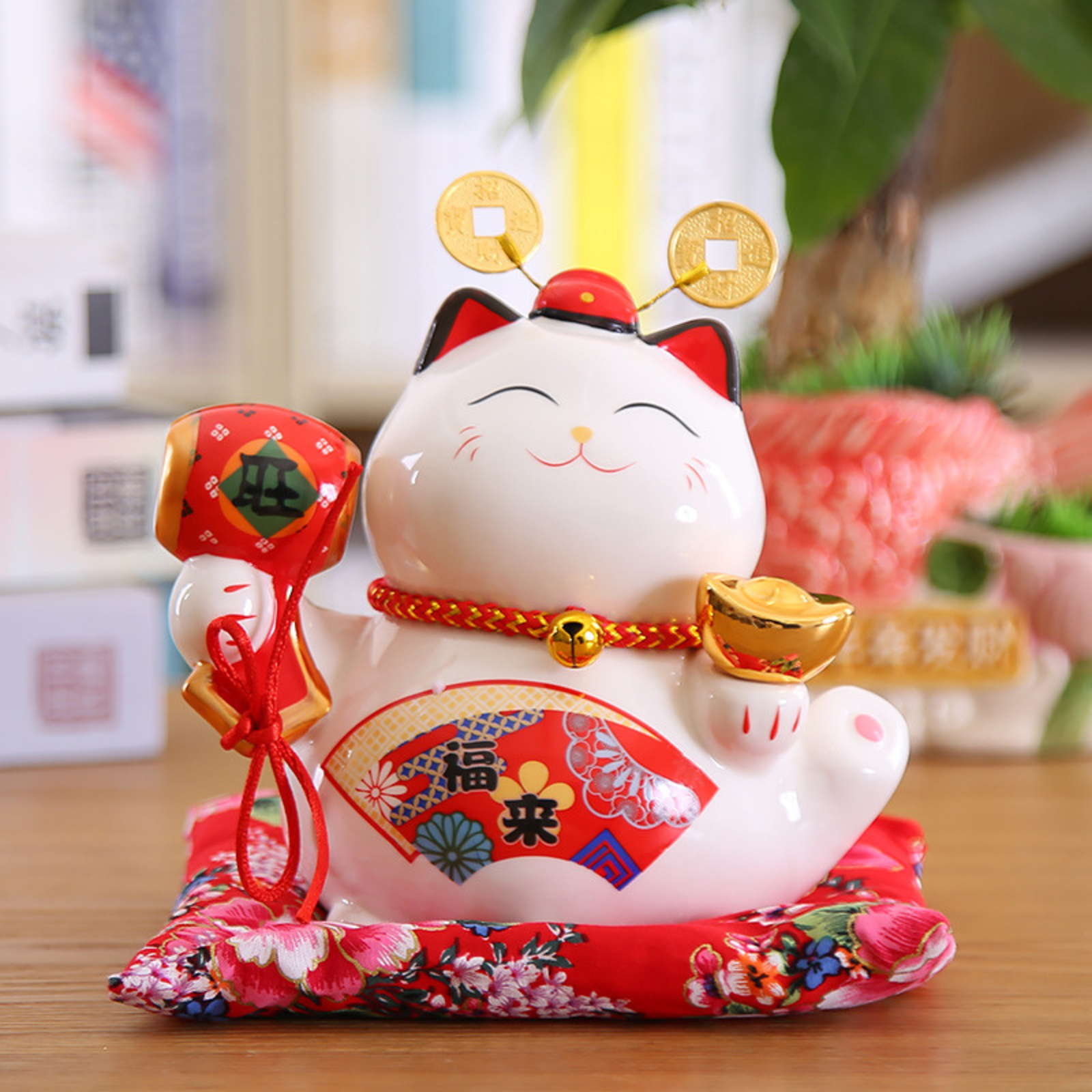 Maneki Neko Tirelire ’Daruma’ - Tambour