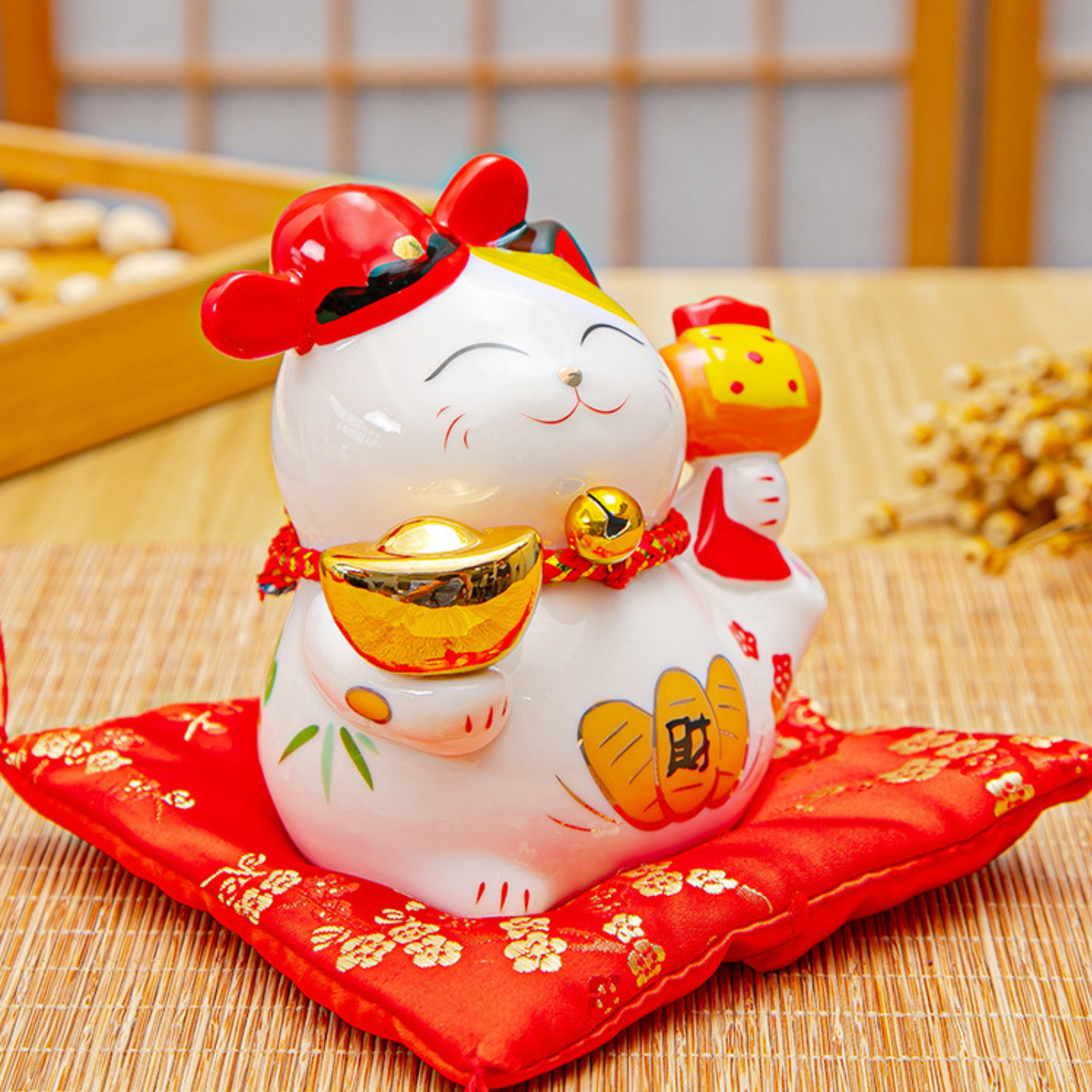 Maneki Neko Tirelire ’Porcelaine’