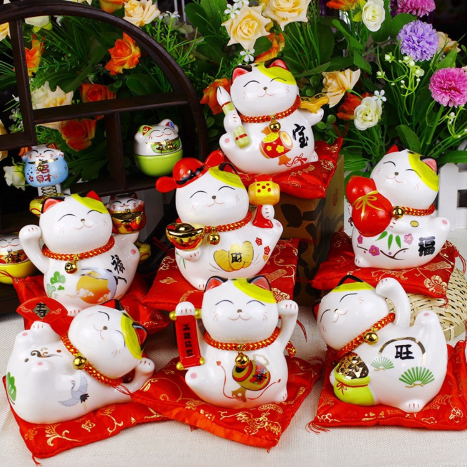 Maneki Neko Tirelire ’Porcelaine’