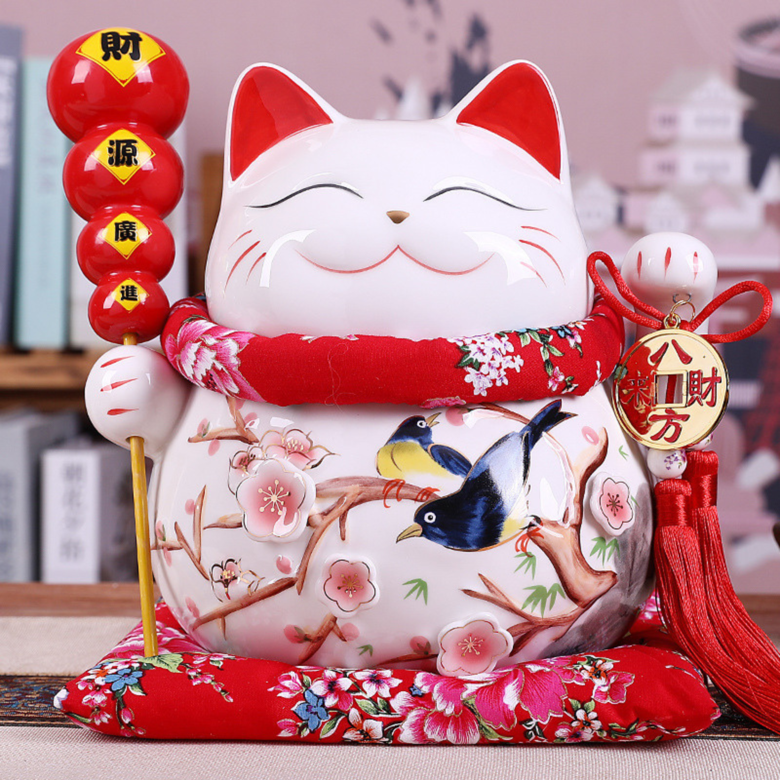 Maneki Neko Tirelire ’Torii Kanji’ - 11 x cm