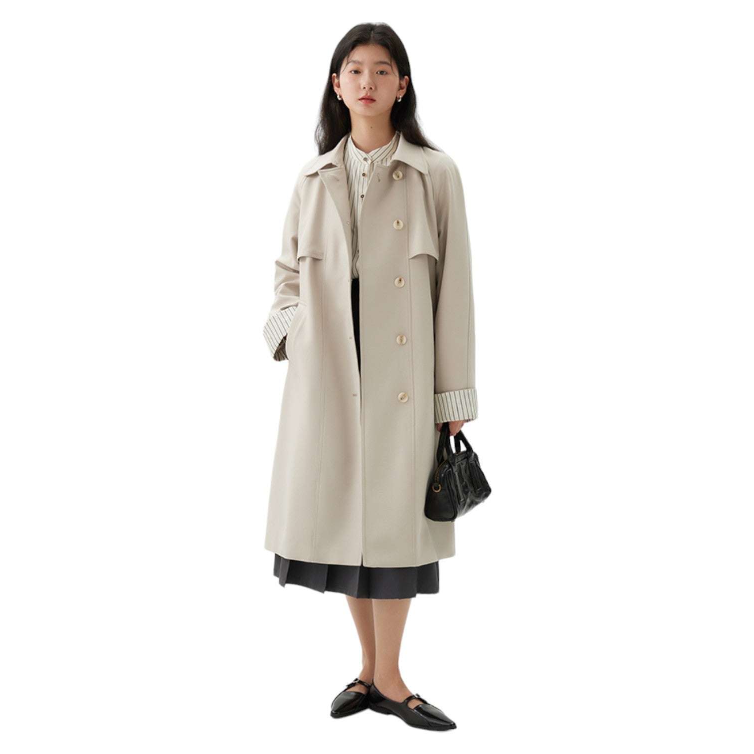 Manteau kimono beige