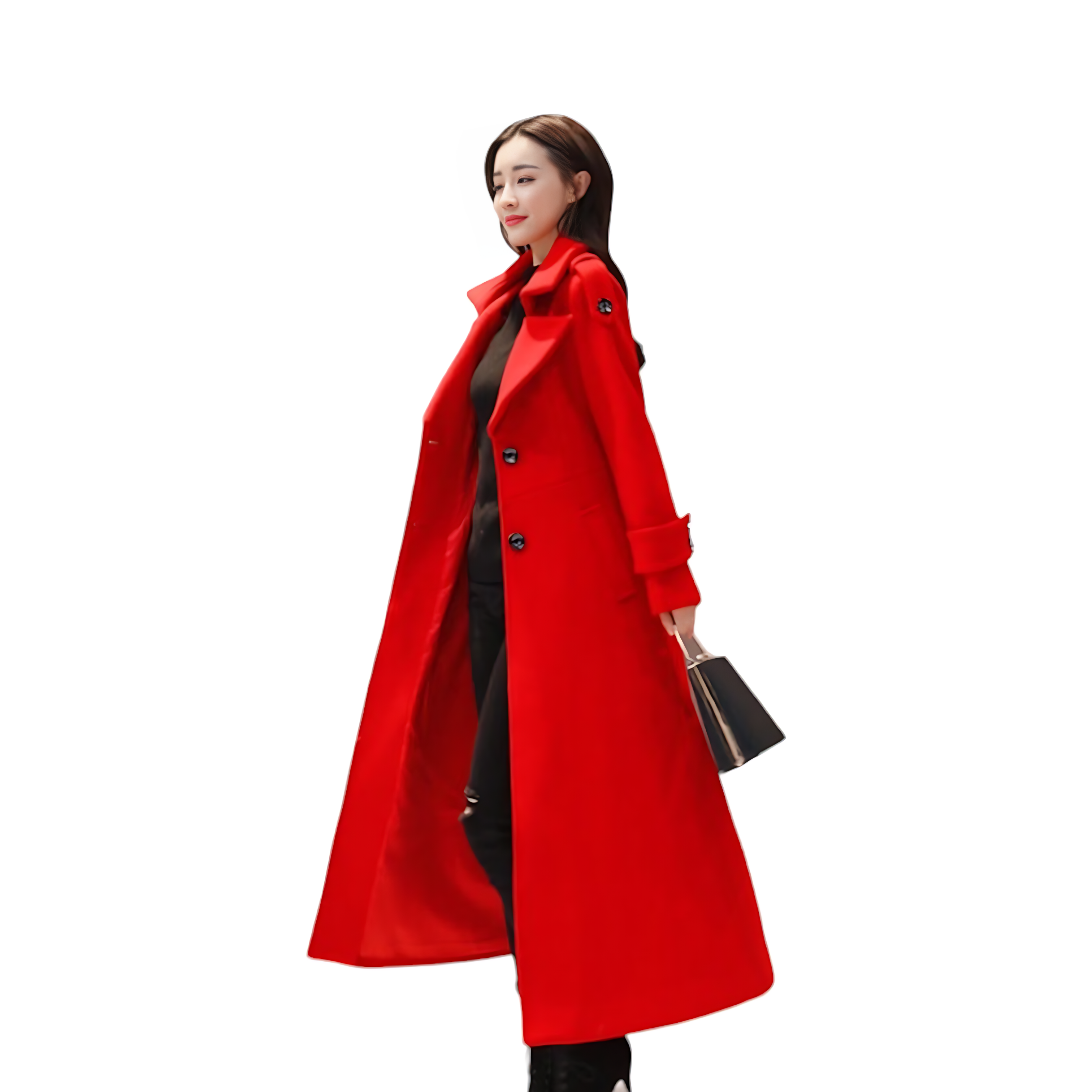 Manteau kimono femme - Rouge / S