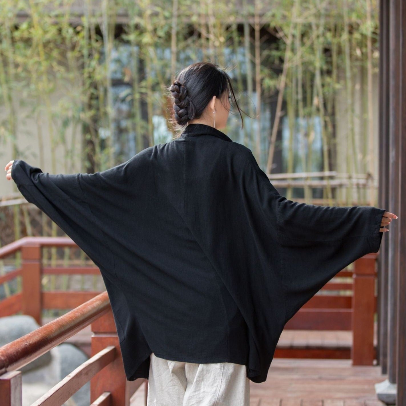 Manteau kimono oversize