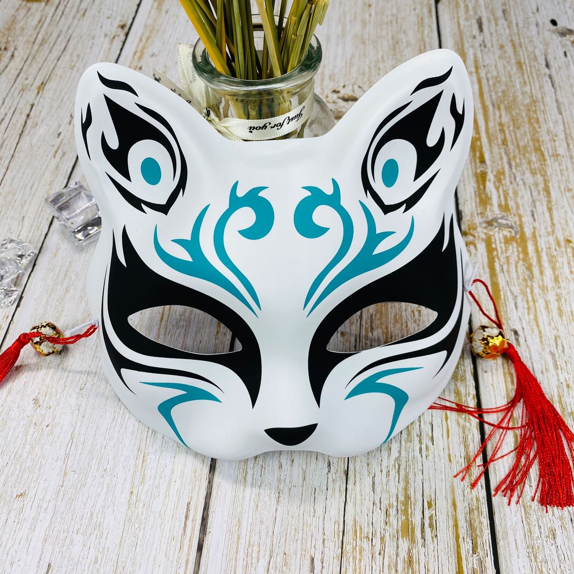 Masque Kitsune Japonais ’Hoshi’ - 5