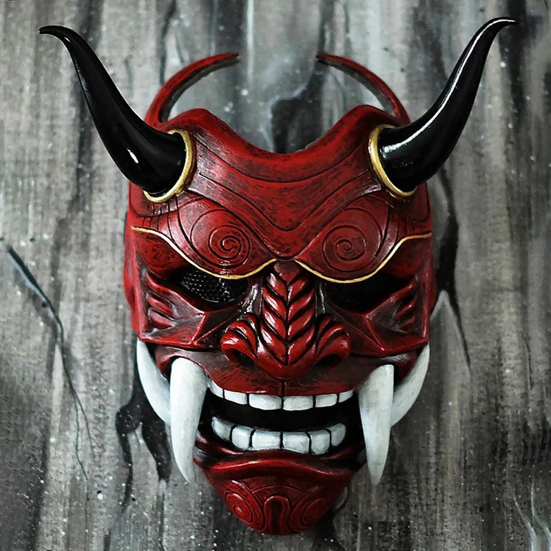 Masque Oni Japonais ’Ama-no-Jaku’ - Rouge