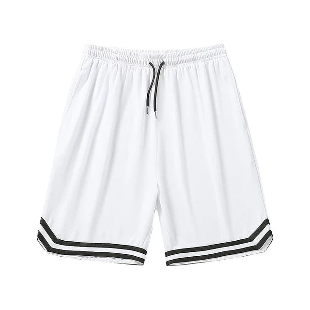 mesh shorts mens streetwear - Blanc