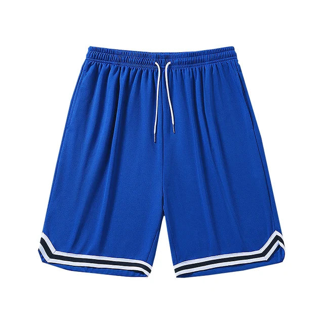 mesh shorts mens streetwear - Bleu