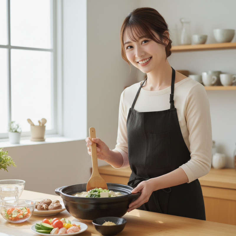 Tablier lin japonais