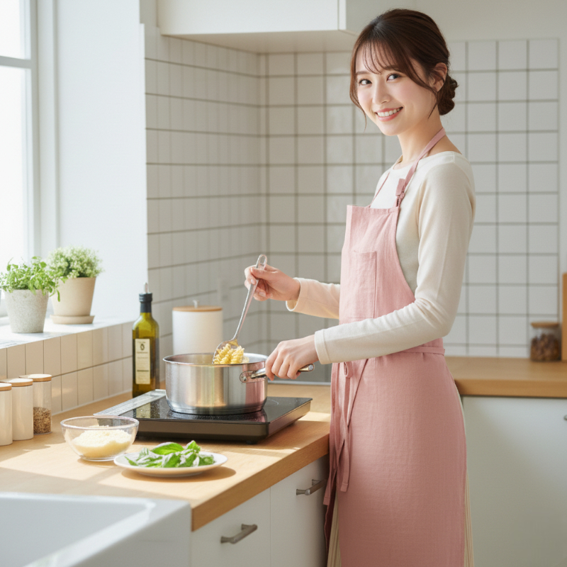 Tablier lin japonais