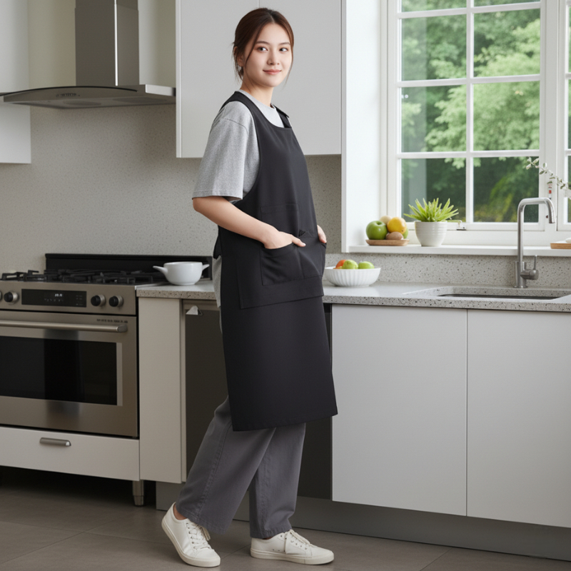 Tablier japonais noir