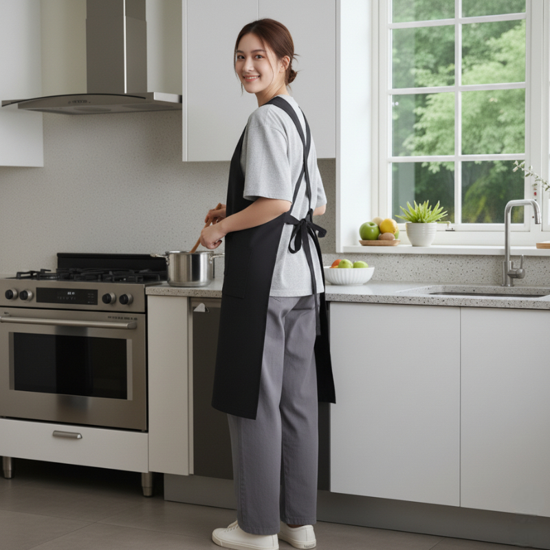 Tablier japonais noir