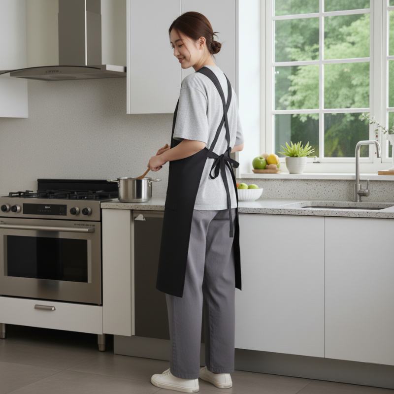 Tablier japonais noir