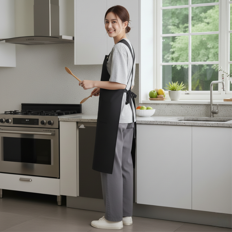 Tablier japonais noir